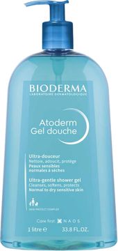 Bioderma Atoderm Ultra nežen vlažilni gel za prhanje za suho in občutljivo kožo 1 l (3401399372926 / 3701129811542)
