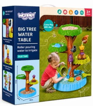 WOOPIE peskovnik vodna miza 2v1 Happy Tree 8 dodatkov (5904326945814)