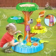WOOPIE peskovnik vodna miza 2v1 Happy Tree 8 dodatkov (5904326945814)