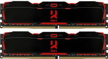 GoodRam RAM pomnilnik DDR4-3200 16384MB PC4-25600 (komplet 2x8192) IRDM X (IR-X3200D464L16SA/16G)