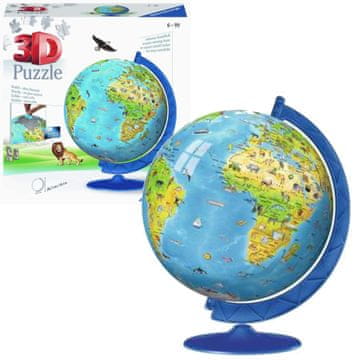 Ravensburger 3D sestavljanka Krogla Otroški globus 180 kosov (4005556123384)