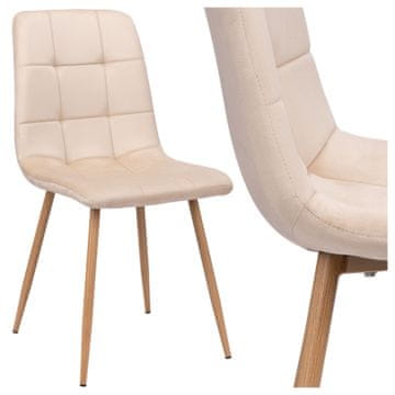 EH BEŽ ŽAMETNI OBLAZINJENI STOL ZA JEDILNICO/DNEVNO SOBO