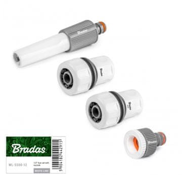 Bradas 4-DELNI KOMPLET ŠKROPILNIKOV ZA HITRIJE SPOJKE ZA CEV 3/4" RAVNI ŠKROPILNIK
