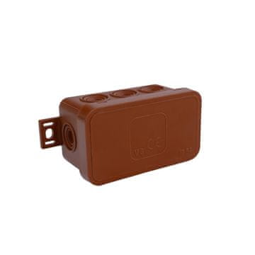 ViPlast NADGRADNA HERMETIČNA DOZA 80X45X41MM 8 VHODOV IP54 MONTAŽA