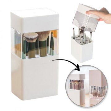 ORGANIZATOR ZA ČOPIČE IN SUŠILNA POSODA 12 KOSOV BEL 22X10,5X8 CM