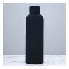 TERMOS STEKLENICA 500 ML NERJAVEČE JEKLO MEHKA NA DOTIK ČRNA MODNA