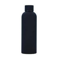 TERMOS STEKLENICA 500 ML NERJAVEČE JEKLO MEHKA NA DOTIK ČRNA MODNA