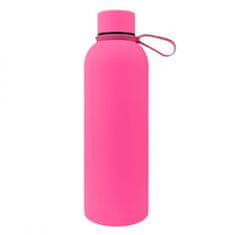TERMOS STEKLENICA ZA VODO 500 ML NERJAVEČE JEKLO MEHKA NA DOTIK FUKSIJANSKA MODNA