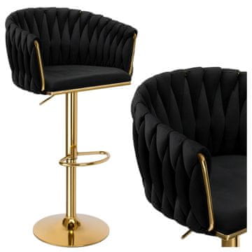 EH Barski stol Cofton Gold Black Velvet