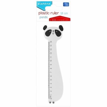 STARPAK Plastično ravnilo 15 cm. Panda 491023