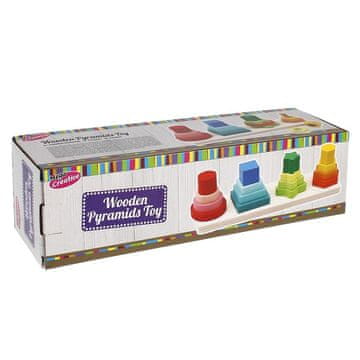 Mega Creative Lesena piramida. Lesena. Mega kreativna 459786