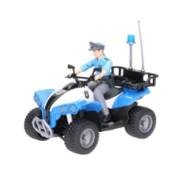Bruder Policijski štirikolesnik s policistom 63010 Profi serija 1:16