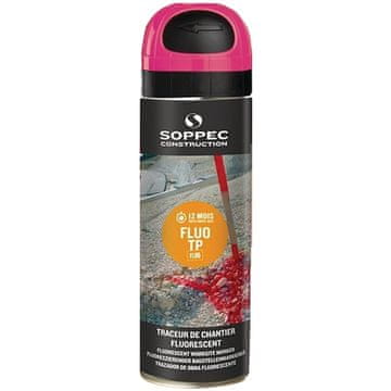 Soppec Fluo TP markirni sprej 500 ml, roza