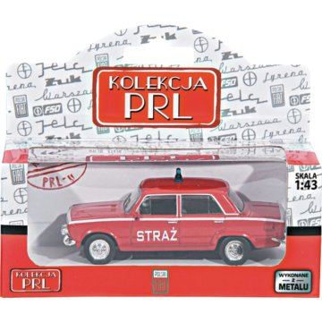 Fiat 125P Straż 7,2 x 3 x 3,2 cm model 1:43 Zbirka Poljske ljudske republike iz 3. leta 90043