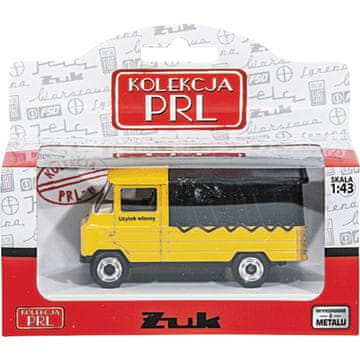 ŻUK z modrim avtomobilčkom, model 1:43, zbirka od 3. leta starosti, PRL 90052