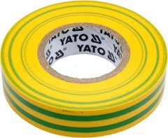 YATO Električni izolacijski trak 15mmx20mx0.13mm rumeno-zelen YT-81593