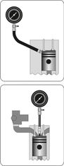 YATO Manometer za kompresijo, komplet adapterjev YT-7302