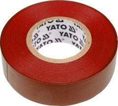 YATO Električni izolacijski trak 19mmx20mx0.13mm, rdeč YT-8166