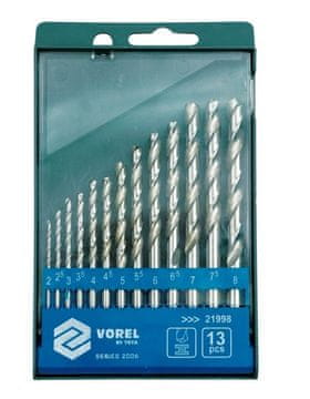 Vorel Svedri za kovino HSS 2-8 mm 13 kosov 21998