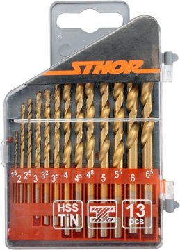 Sthor Svedri za kovino, titan 1,5–6,5 mm / 13 kosov 22300