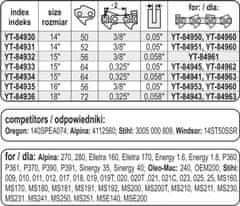 YATO Vodilo verige za motorne žage 14"" 3/8"" 0.05"" 50 G YT-84930