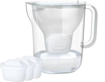 Brita Style Essential Cool filter vrč + 3x MAXTRA PRO kartuše prozorno bele barve