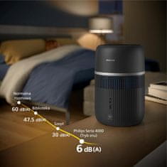 Philips HU4210/03 Izhlapevalni vlažilec zraka serije 4000 NanoCloud Technology temni grafitni