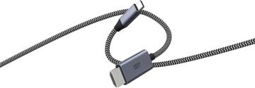 Daisy IHD-9000-1 USB-C na HDMI kabel 2 m sive barve