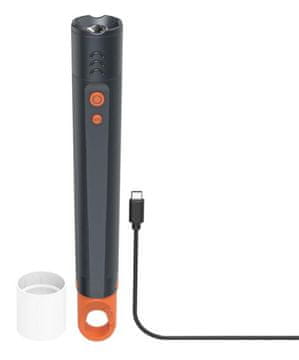 Hama FLX1200-C polnilna svetilka, odporna proti udarcem, 4 načini + SOS zoom, siva