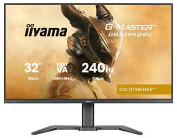 iiyama G-Master GB3295QSU-B1 zlati Phoenix monitor 31,5 QHD VA 0,4 ms 240 Hz FreeSync Premium HDR400 črna