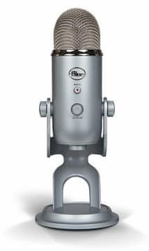 Blue MODRI Yeti mikrofon srebrne barve