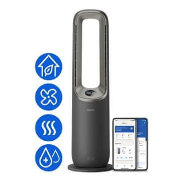 Philips AMF970/10 Vlažilec in čistilec zraka Air Performer serije 9000, funkcija ventilatorja in ogrevanja, siva