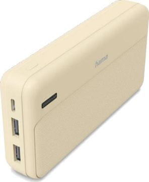 Hama Prenosna baterija Power Pack Pocket 20 20000 mAh, peščena