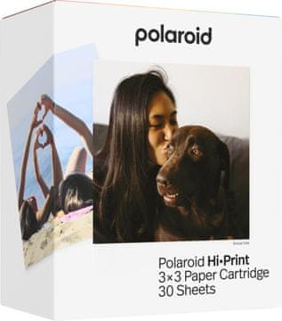POLAROID Kartuša za papir Hi-Print 3x3, 30 kosov, bela