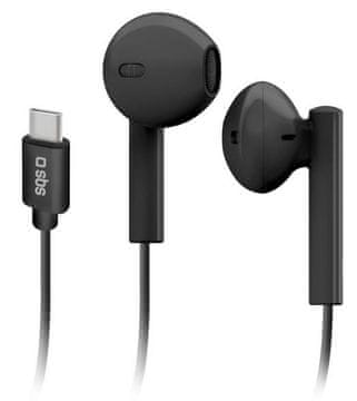 SBS Studio Mix 65 USB-C žične slušalke črne barve