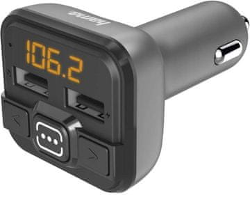 Hama 14164 Bluetooth FM oddajnik siv