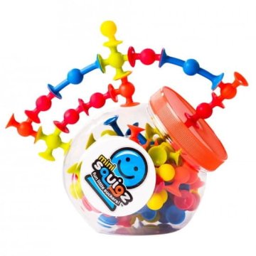 Mini Squigz priseski 75 kosov, igrače za debele možgane