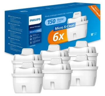 Philips Micro X-Clean AWP212/58 filter kartuša 6 kosov bela