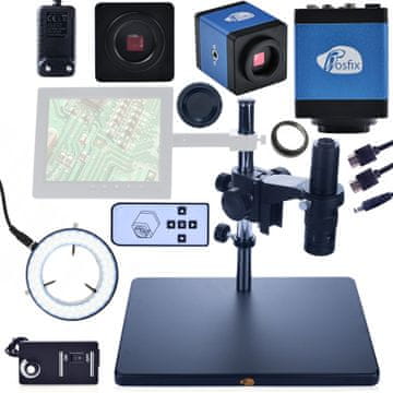 Rosfix Digitalni mikroskop Earth Pro MCEP-0.5X + kamera Scorpius Pro KMSP-HDMI-USBI + osvetljevalec + kamera Draco Blue