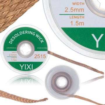 Rosfix Odspajkalni trak/pletenica 2,5 mm