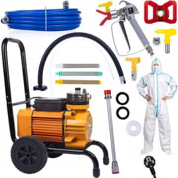 Rosfix komplet Strong Blue Storm SBS03 3500W 22MPA 18L/min lakirna enota + 2x tesnilo + šoba 513 + filter 30, 60, 100 + kombinezon