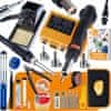 Rosfix Orange Husky 2v1 ProKit - Spajkalna postaja na vroč zrak + konica | 660 W | LCD | 100–480 °C | Komplet 16 v 1 | Ohišje | Vodnik | Precizno SMD spajkanje