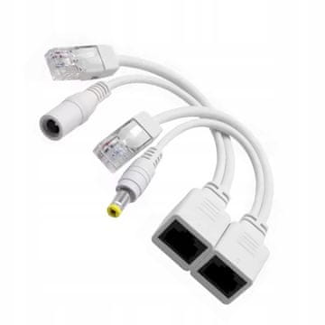 Komplet Rosfix P-PoE1 - PoE RJ45 adapter + DC 2.1/5.5 napajalnik (komplet)