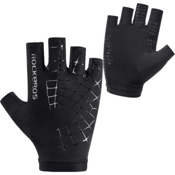 ROCKBROS unisex kolesarske rokavice brez prstov, zračne