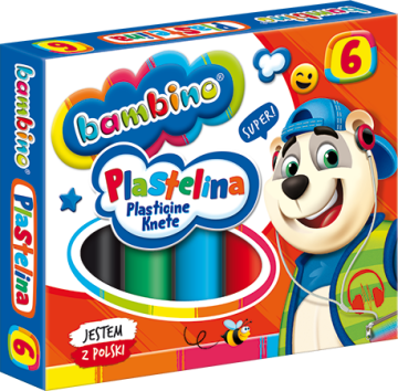 SCHEMAT plastelin 6 barv Bambino 1727