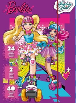 skicirka, predloga, nalepke BARBIE V SVETU IGER