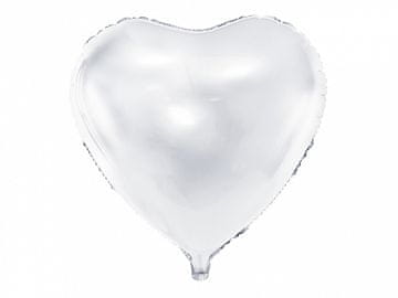 Folija balon BELI SRCE 45 cm | FB9M-008