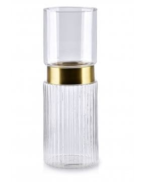 Mondex Svečnik SERENITE CLEAR 10x10x28,5 cm 7500