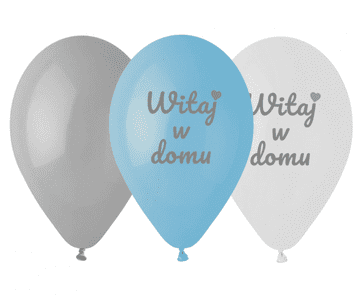 GoDan Premium baloni Welcome Home modri 12" 6 kosov | GS110/WDN