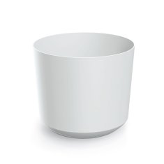 TUBO cvetlični lonček bel 12,8 cm